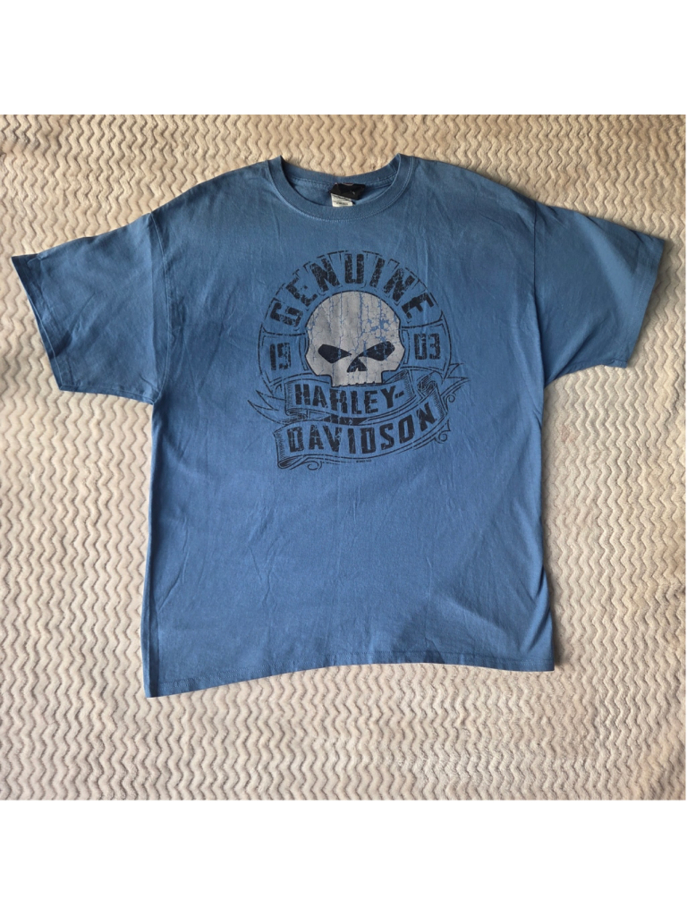 Men's Harley-Davidson Blue Short Sleeve Tee XL